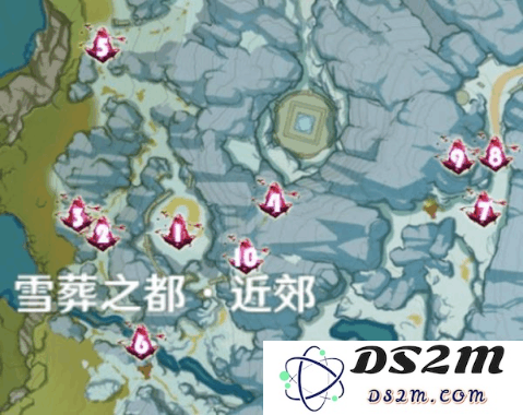 原神雪山探索：雪葬之都近郊隐藏宝箱全收集指南