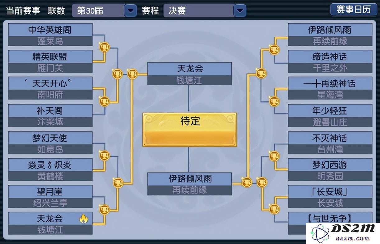 梦幻西游帮派联赛传奇之战：天龙会与伊路倾风雨的冠军争夺