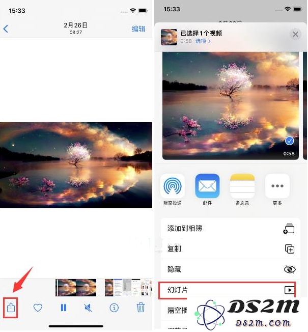 苹果iPhone15手机相册中的视频如何循环播放？