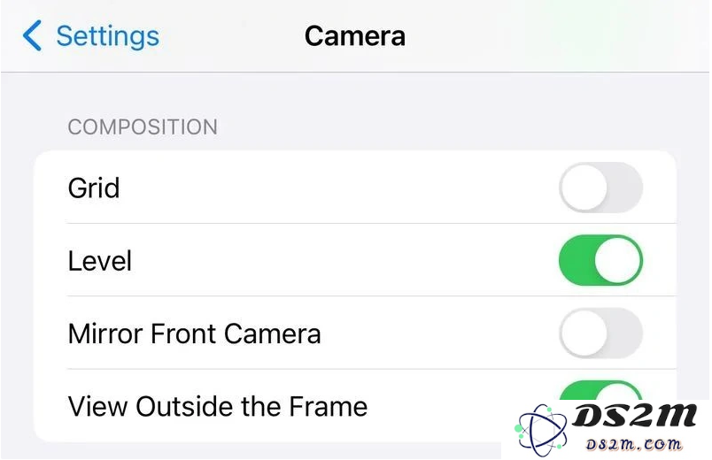 如何在 iOS 17 的相机应用中使用“水平”辅助线功能？
