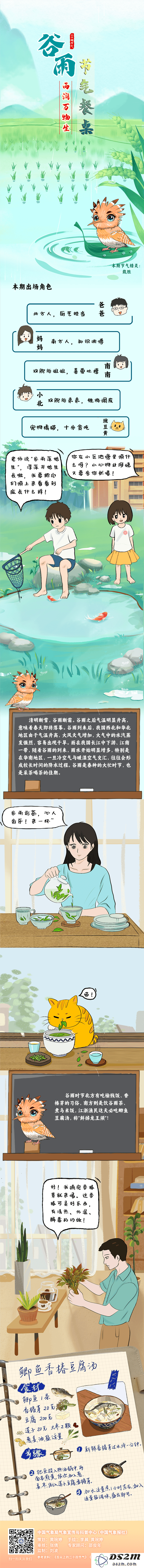 谷雨时节，手绘漫画揭开节气餐桌的神秘面纱