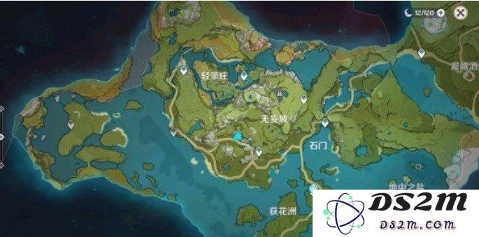 原神轻策庄最高处八个石像