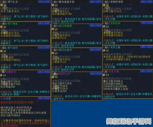 实时更新-0428-装备合成详解-微信小程序-开放世界角色扮演游戏攻略