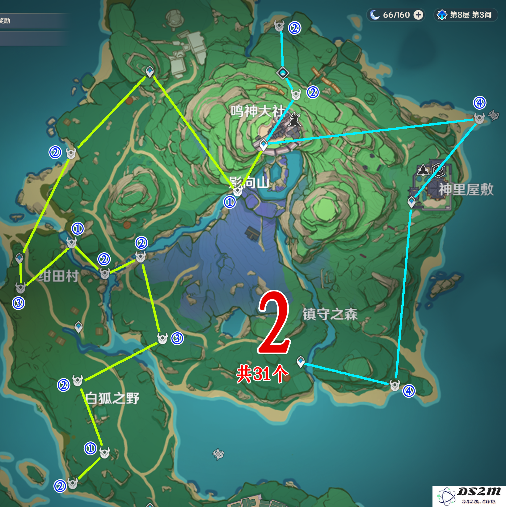 原神刷野伏众路线