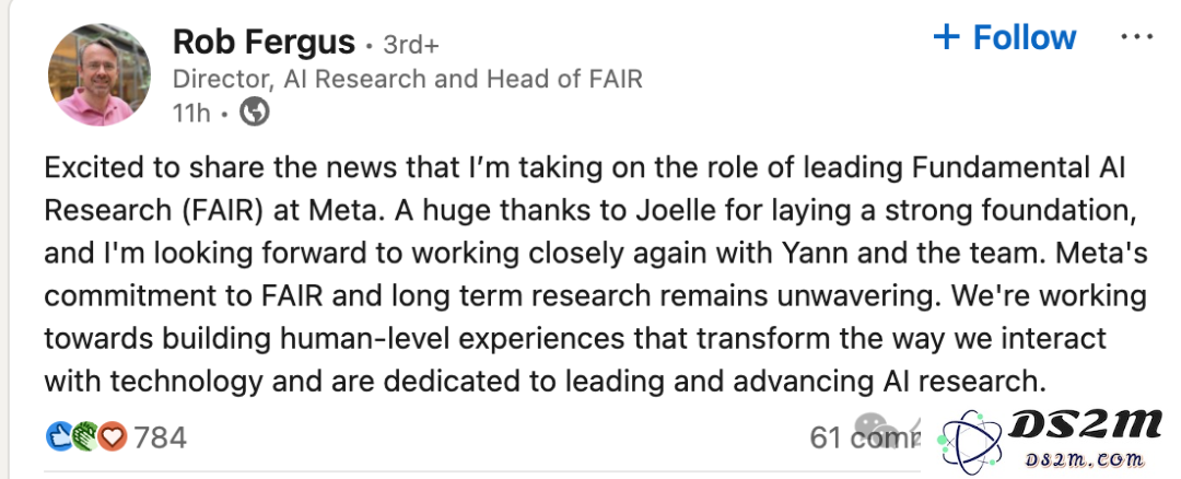 顶尖科学家Rob Fergus重掌FAIR，15万引用学者回归Meta，战略转向AGI