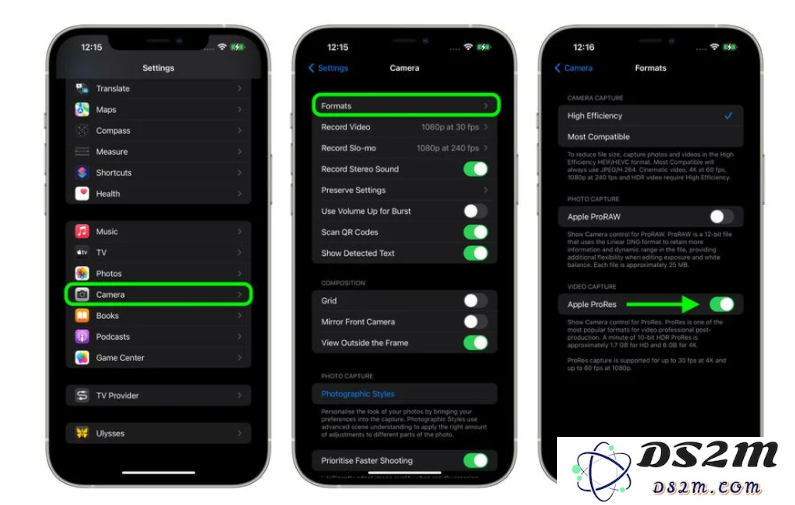 如何使用 iPhone 13 Pro/Max 拍摄 ProRes 视频？