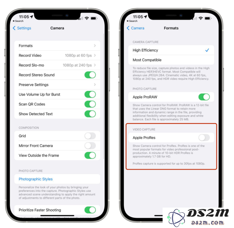 iOS 15.1 更新亮点解析：全新支持 ProRes 视频格式，增加微距摄影模式的开关选项