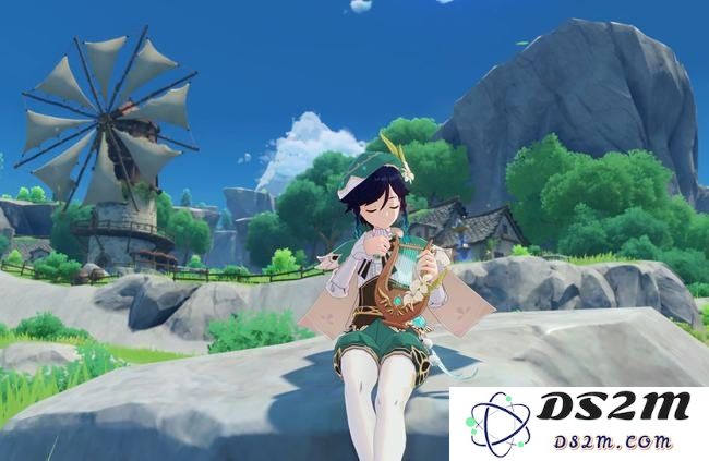 原神温迪开襟造型美图分享，展现风神魅力与优雅气质
