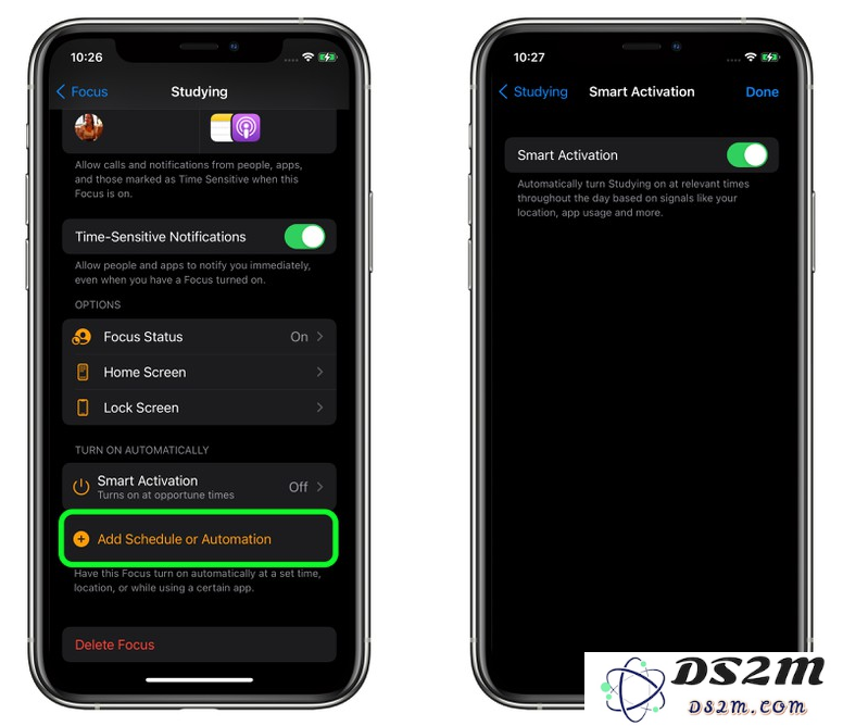 iOS 15 新功能：在有需要时智能激活“专注模式”