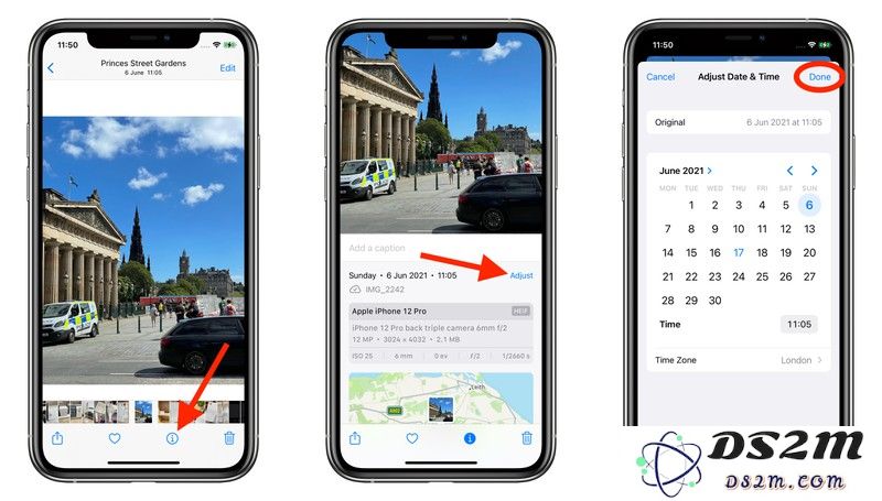 iOS 15 新增功能：允许用户自行修改照片的日期与时间以便更好地管理和排序