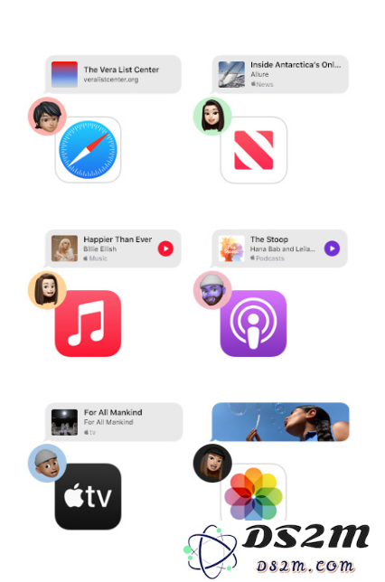 iOS 15 信息应用全新改进：更好用的共享功能、新款拟我表情