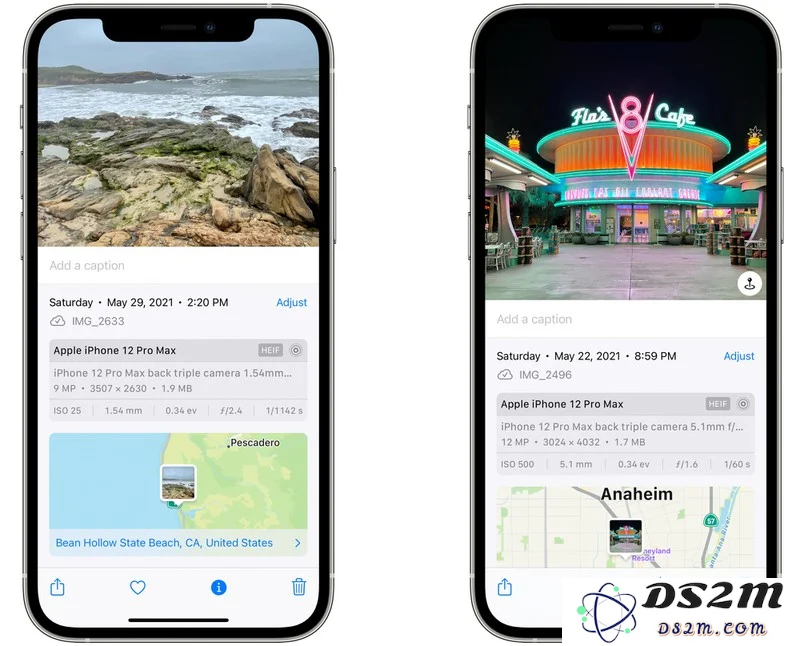 iOS 15 照片应用更新：新增 EXIF 信息显示功能与图片来源查看选项