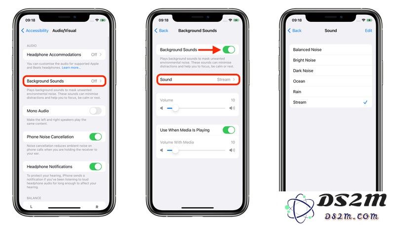 iOS 15 小技巧：如何开启背景音功能以减少干扰？