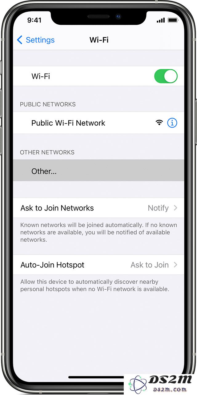 在 iPhone 设备上如何成功连接到不被显示的无线网络？