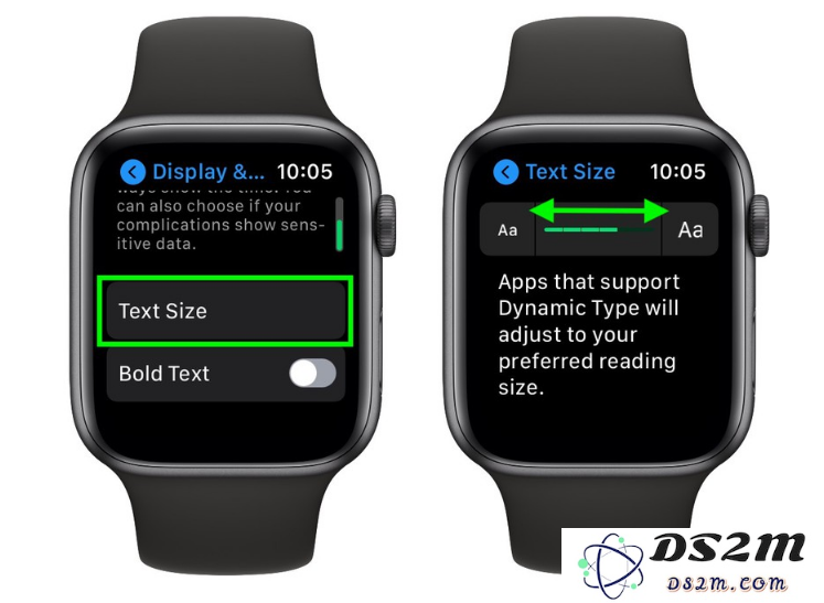 怎样在 Apple Watch 中调整文字大小以满足个人阅读需求？