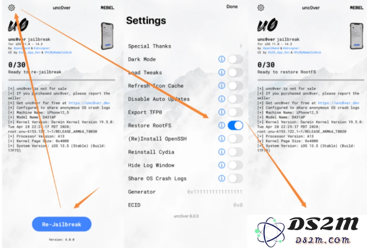 unc0ver 6.0发布：支持iOS 14.3全设备越狱，附越狱教程