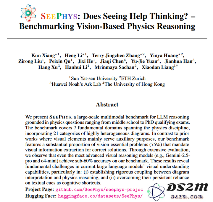 AI连电路图也无法理解？SeePhys新基准揭示多模态识别的短板，准确率仅为55%