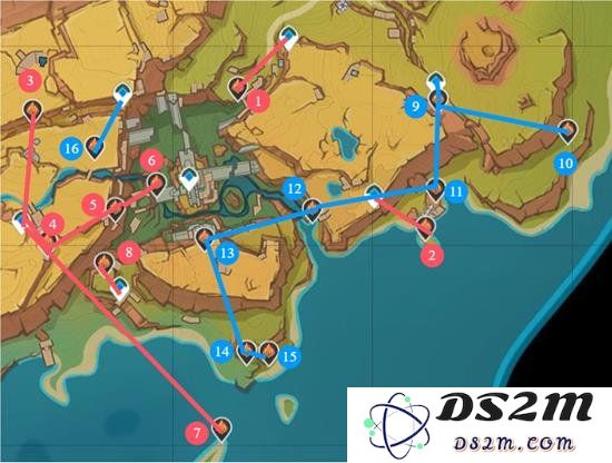 原神纳塔火神瞳搜集攻略和路线分享 第六期：探寻纳塔的秘密之旅！寻找隐藏的火焰之光