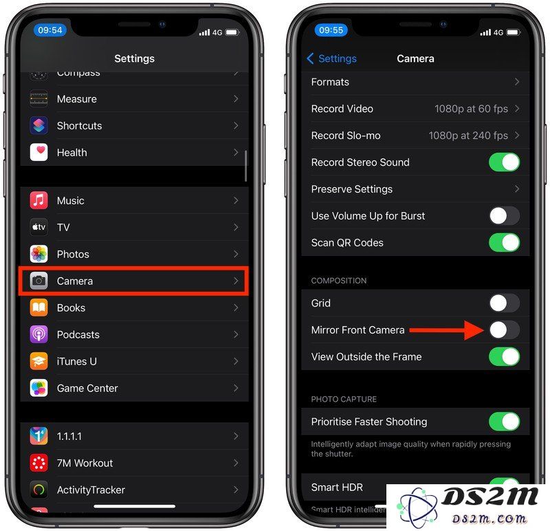 iOS 14 教程：如何使 iPhone 自带相机进行镜像自拍？