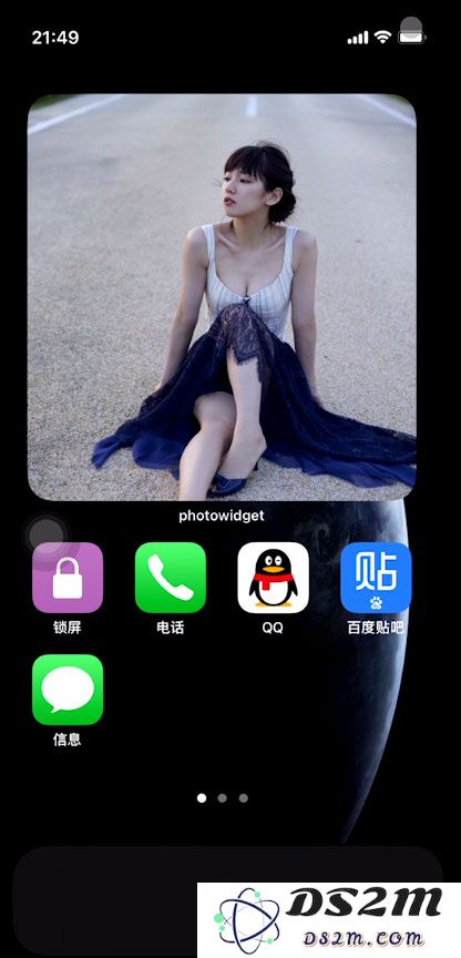 iOS 14中如何让桌面只显示壁纸？