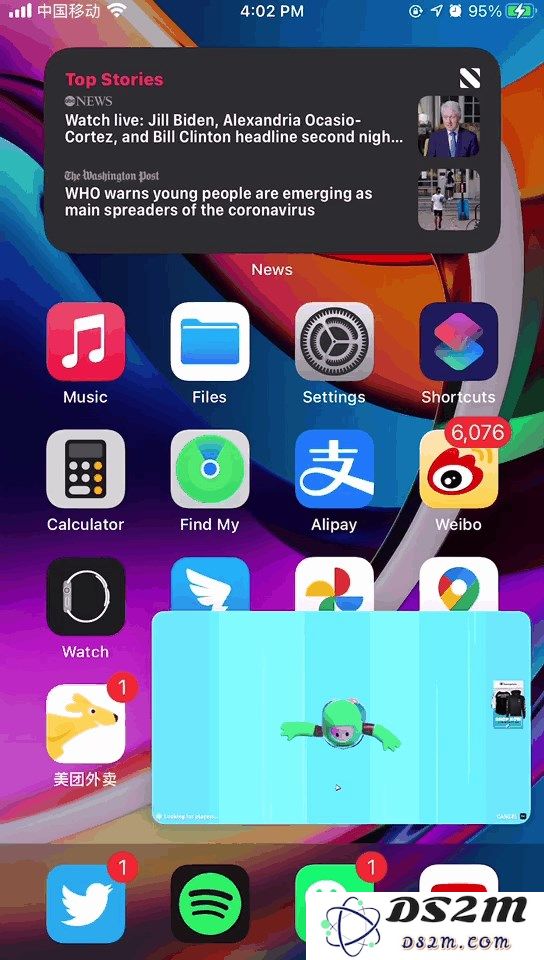 苹果 iOS 14 原生自带「画中画」功能使用方法