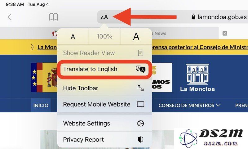 iOS 14 教程：如何在 iPhone 上的 Safari 浏览器中翻译网页？
