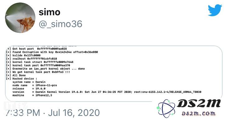 最新消息: TFP0 漏洞可能被利用于实现 iOS 13.6 的越狱方式