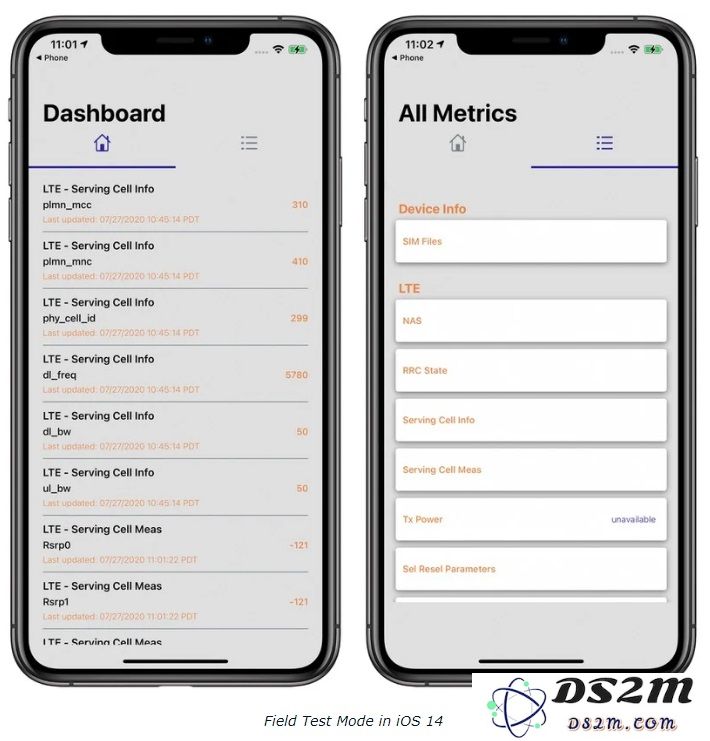 iOS 14 系统如何进入工程模式以便于监测信号强度和质量的详细步骤