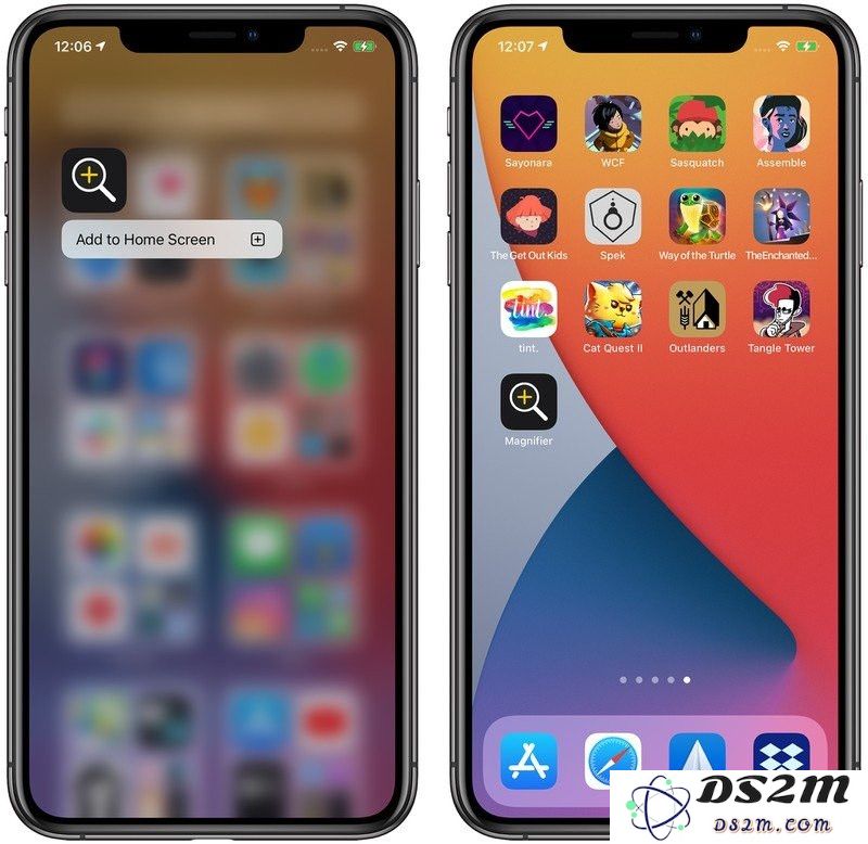 iOS 14 “放大器”功能全面改进：支持添加到主屏幕
