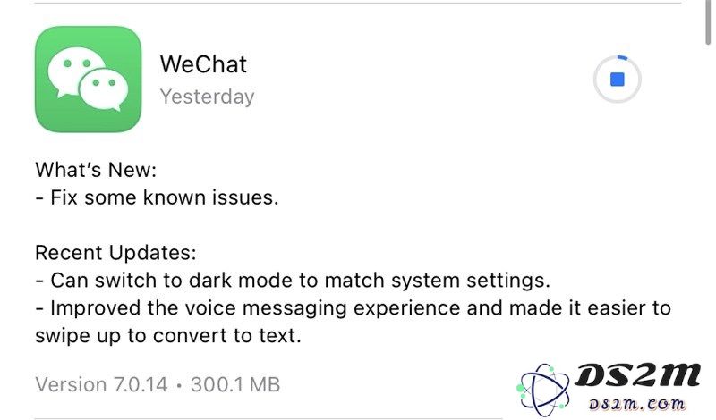 微信iOS7.0.14版本更新：增强“拍一拍”功能提醒字体，添加加粗及后缀，同时修复点按消息的Bug问题