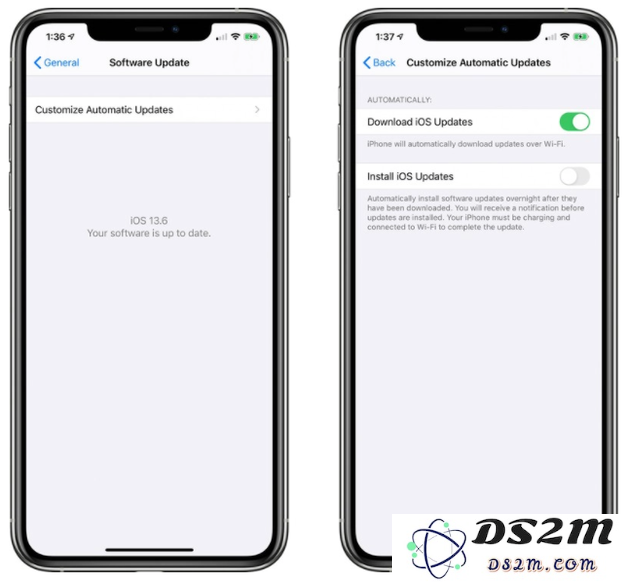 如何启用iOS 13.6 Beta 2中新增的自定义系统自动更新功能开关？