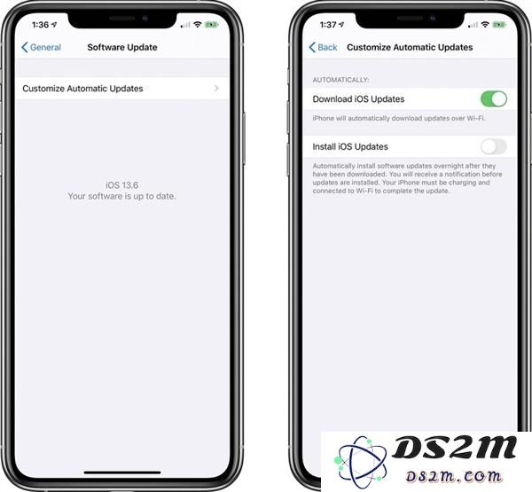 苹果发布 iOS 13.6 测试版：终于实现关闭系统更新自动下载的功能