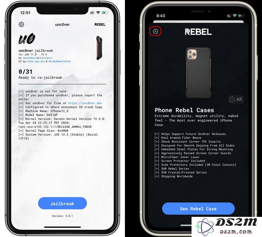 unc0ver V5 版 发布，iOS 11 - iOS 13.5 全设备越狱教程