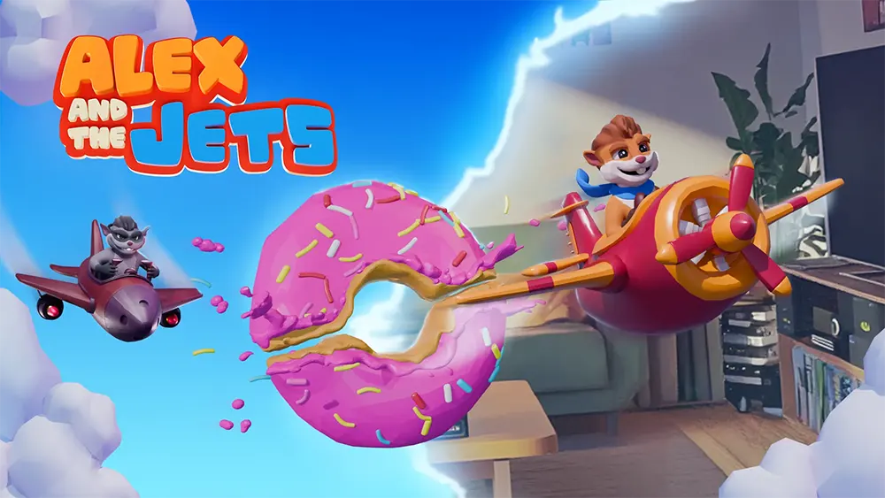 MR游戏《Alex and the Jets》正式发布，成为松鼠飞行员，畅享客厅空战的无穷乐趣！