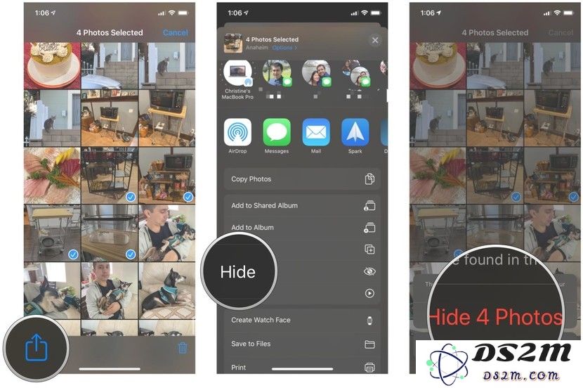 如何在 iPhone 的「照片」应用中隐藏照片和视频？