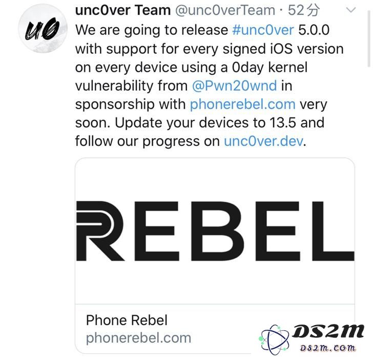 即将发布的新版 unc0ver 越狱工具将全面支持 iOS 13.5 版本，等待已久的用户终于可以享受越狱体验