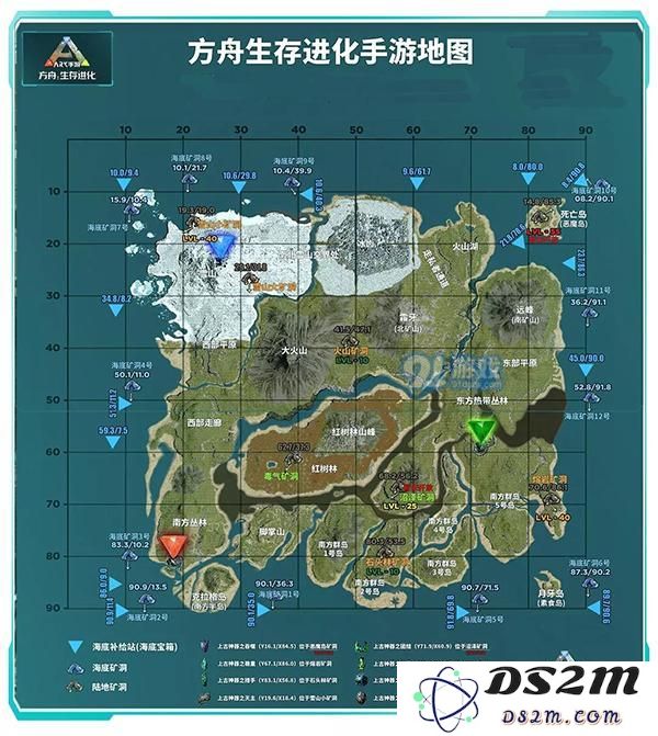 方舟生存进化海底坐标
