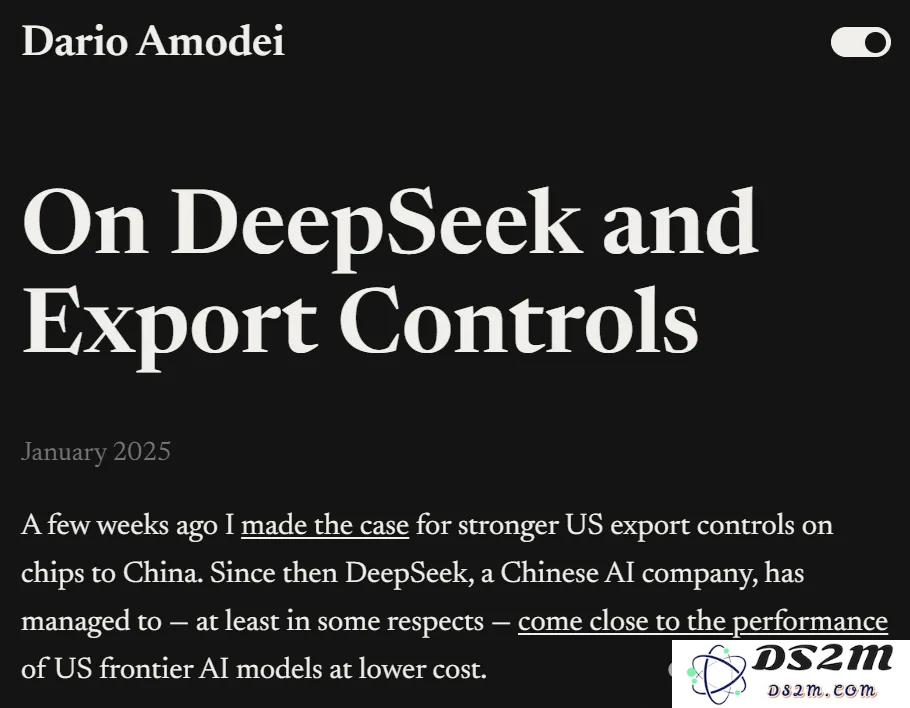 OpenAI称有DeepSeek「偷窃」证据？美军已发起攻击！Anthropic CEO喊话加强芯片管制