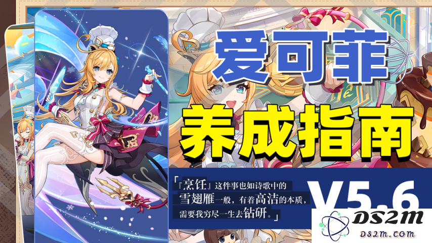 【V5.6】爱可菲•角色一图流攻略：万众期待的攻略，困惑不再！