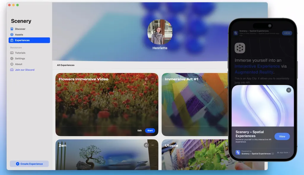 Scenery利用App Clips技术将增强现实内容快速推送至iPhone与Vision Pro设备