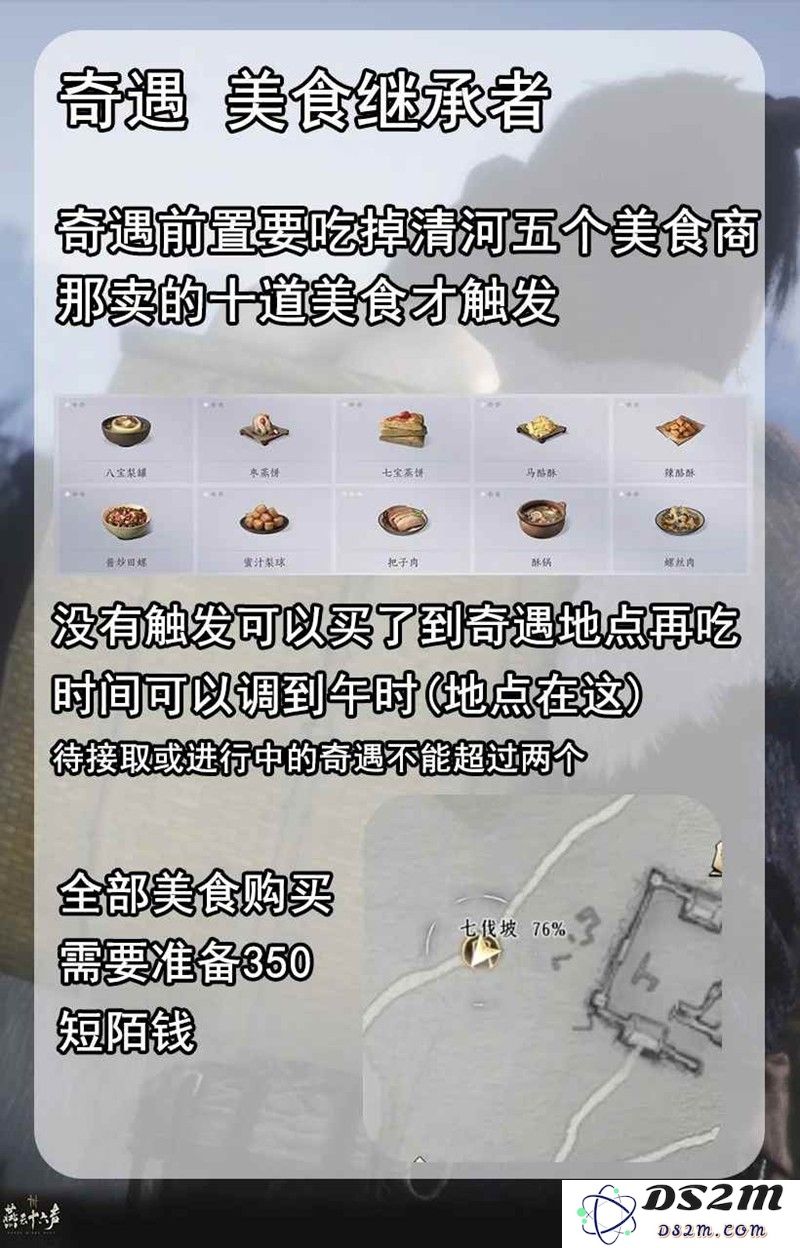 燕云馒头筐外观获取 奇遇美食继承者触发方法：美食探索之旅，绝不虚度光阴！