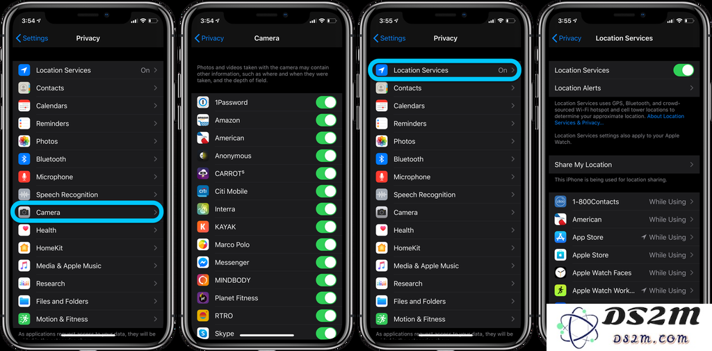 如何查看哪些应用程序具有访问 iPhone 摄像头和麦克风的权限？