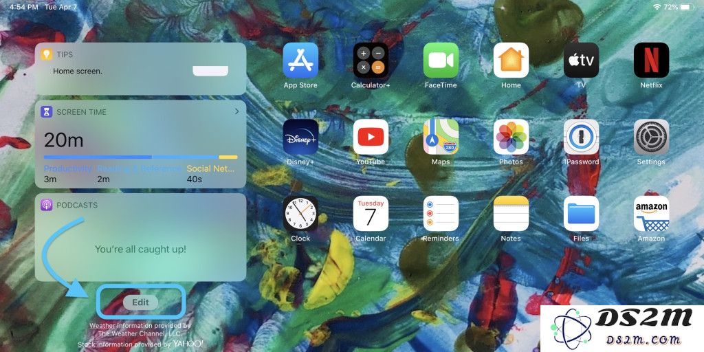 iPadOS 13 教程：如何将小部件页面保留在主屏幕？