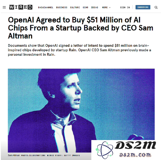 OpenAI 暗中计划通过 CEO Altman 投资的公司采购 AI 芯片以提升技术竞争力