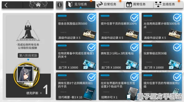 《明日方舟》卡牌搭配指南-今日更新V1.2-VR一体机-文字冒险-资源采集优化路线分析