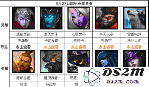 英雄联盟这周周免有哪些英雄