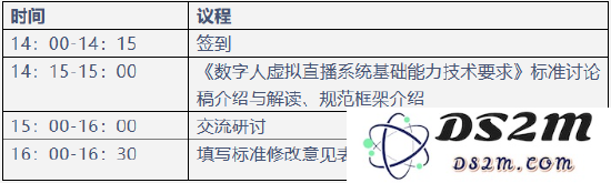 关于组织召开《数字人虚拟直播系统基础能力技术规范》标准制定研讨会议的通知