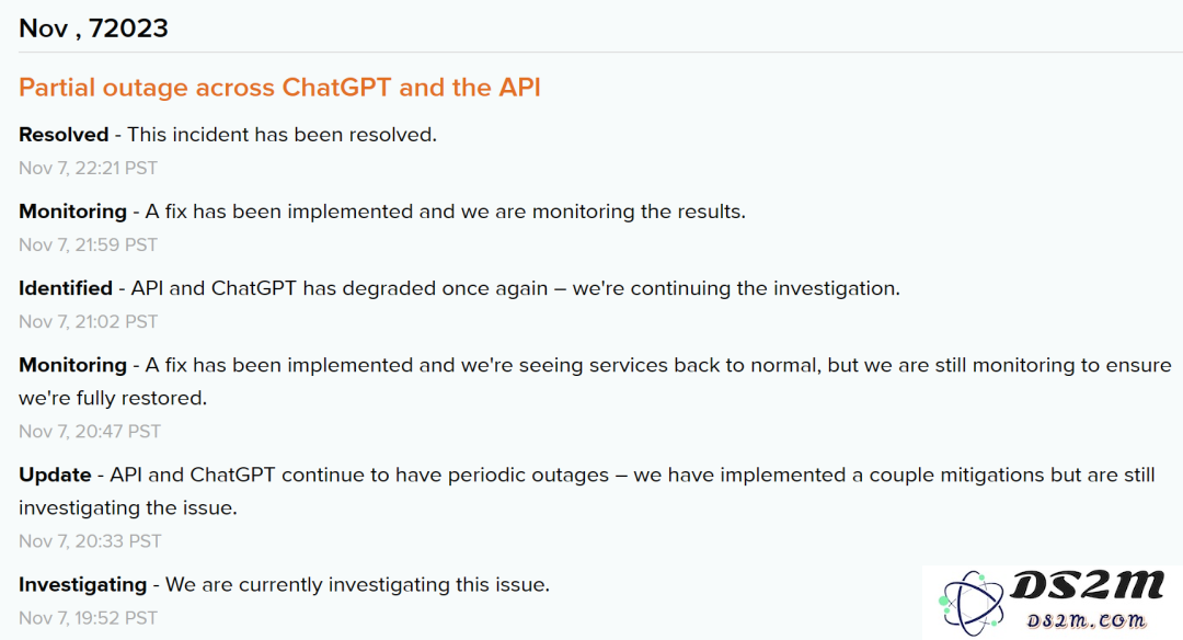 新版 ChatGPT 太火爆，导致宕机两小时？用户崩溃：“我明天 9 点 DDL，快修好啊！”