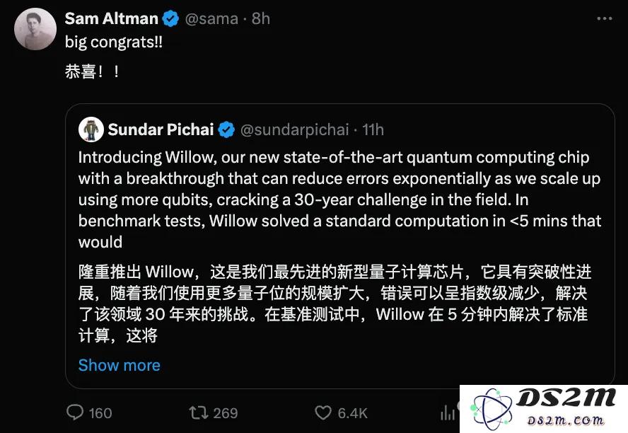 谷歌量子计算芯片震撼科技界：仅用5分钟解决10²⁵年计算挑战，Nature期刊快速发表，还揭示了多元宇宙的奥秘？