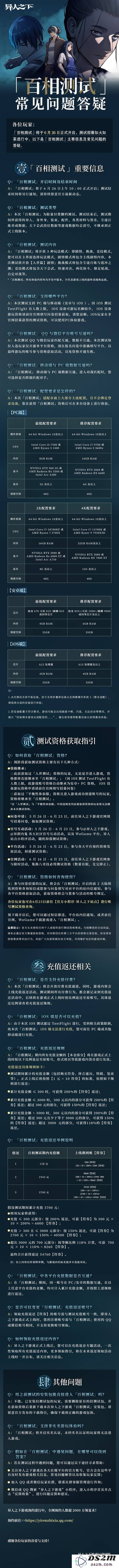 《异人之下》百相测试常见问题解答 百相测试什么时候开始：让我们一起来揭开神秘面纱！